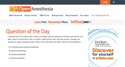 Desktop Screenshot of openanesthesia.org
