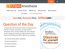 Tablet Screenshot of openanesthesia.org